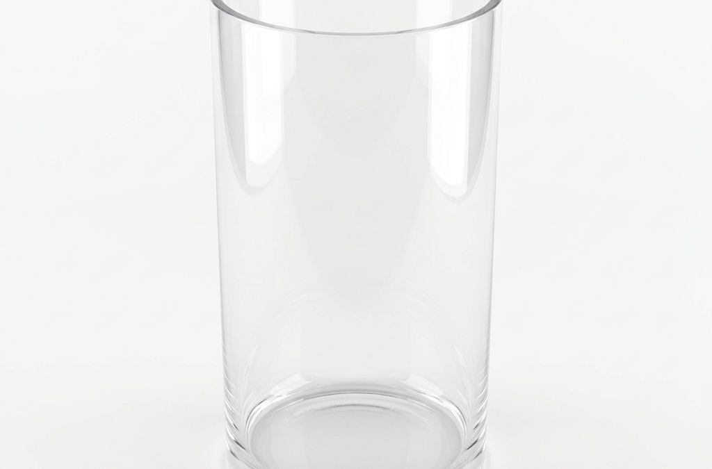 Glasvase 30x15cm
