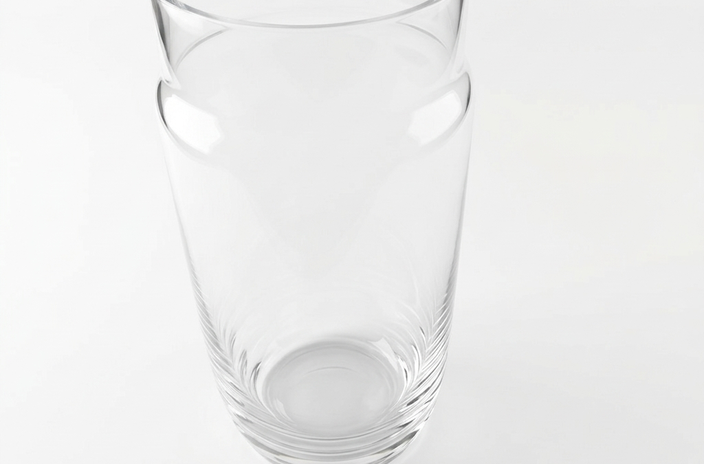 Glasvase 24x10cm