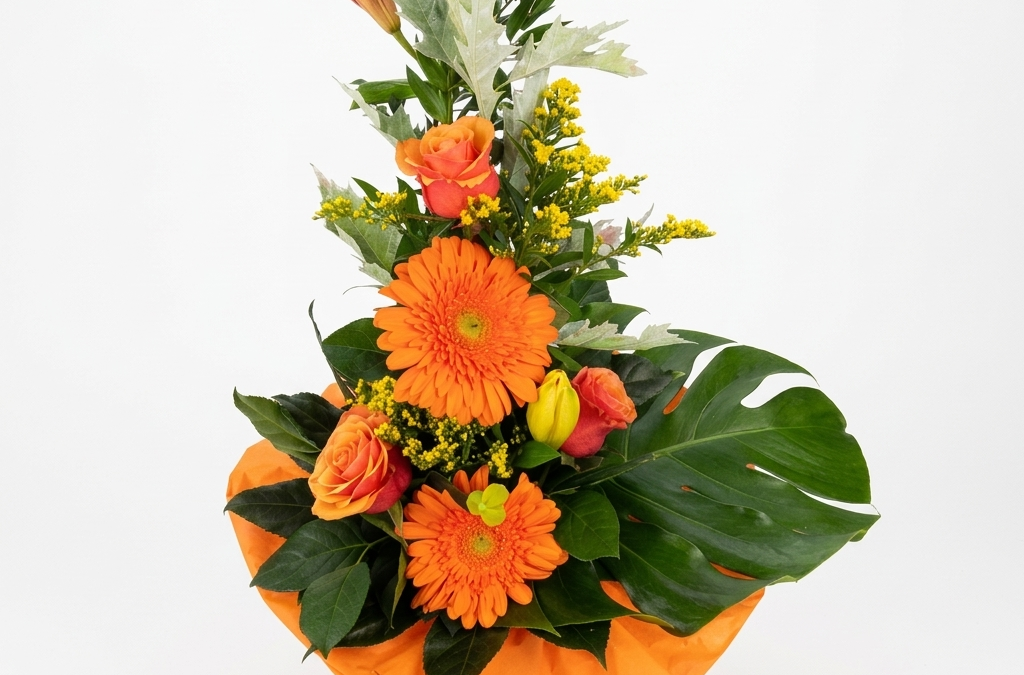 Hochstrauß in orange
