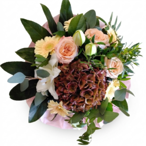 Blumenstrauß rund in creme