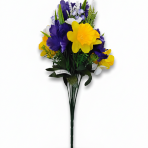 Seidenblumen Narzissen mit Iris